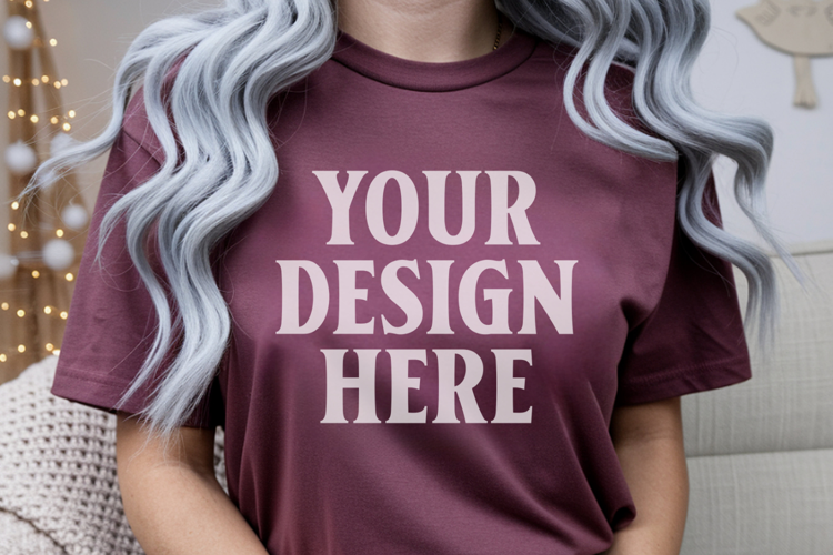 Brick Christmas Comfort Colors 1717 Mockups, CC 1717 m