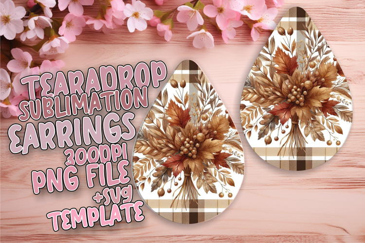 Bright Teardrop Design for DIY , Autumn Flower