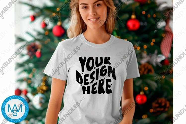 White Tshirt Mockup Image 10