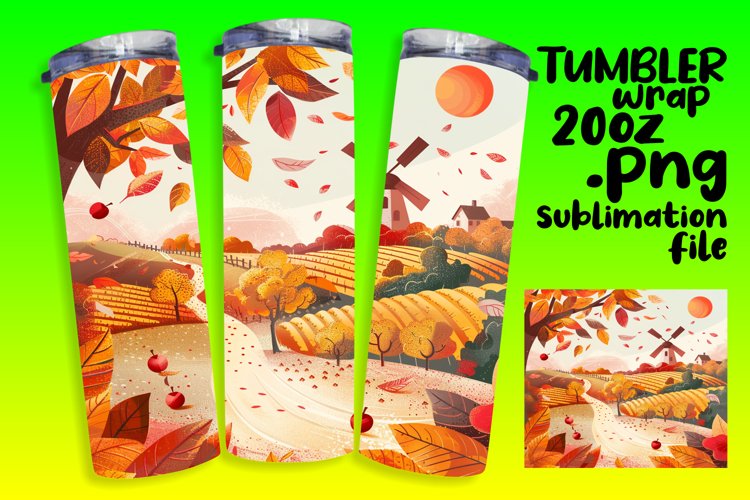 Fall Tumbler Wrap Image 8
