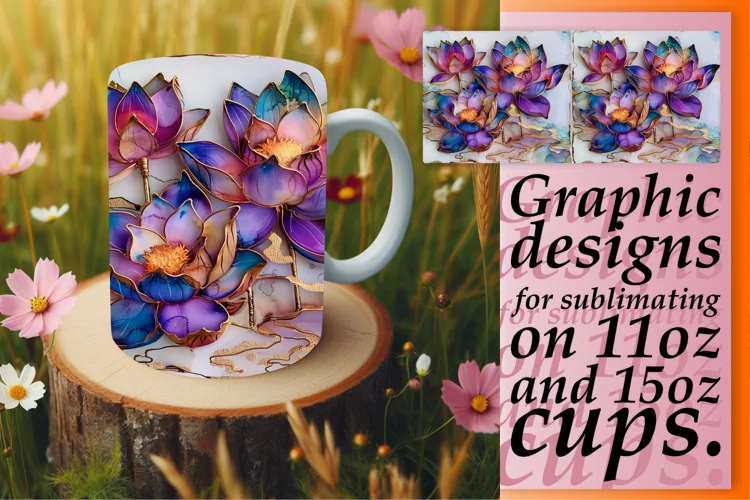 Sparkling Springtime Beauty Mug Wrap: Sublimation - 11oz/15o