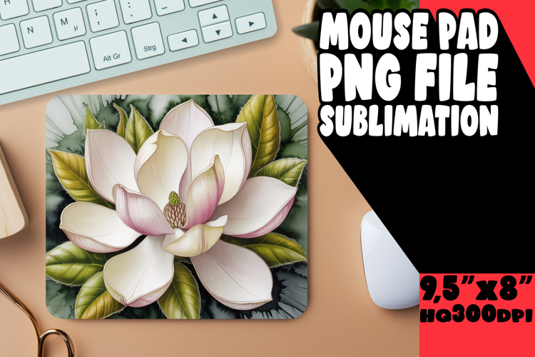 Joyful MOUSE PAD PNG Art, Flowers