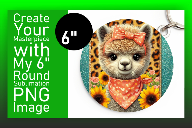 Lovely Keychain Round Design PNG , Cute Animals