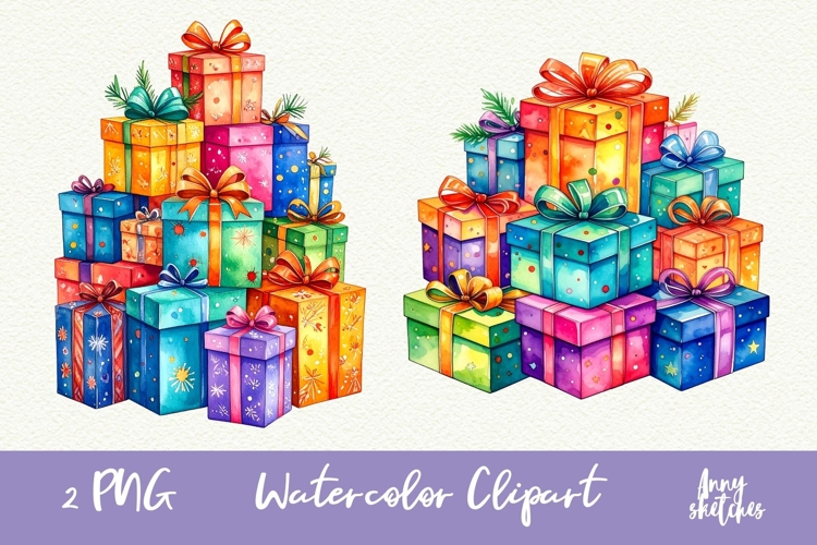 Retro Christmas Present Clipart Groovy Disco PNG