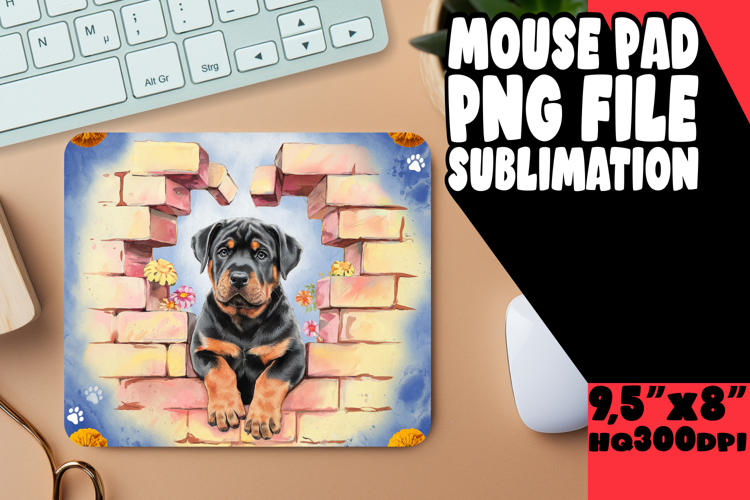 WHIMSICAL MOUSE PAD GIFT IDEAS, Cute Dog example image 1