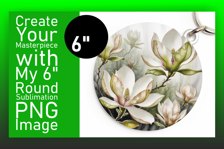Cute Flamingo with Flowers Round Design PNG