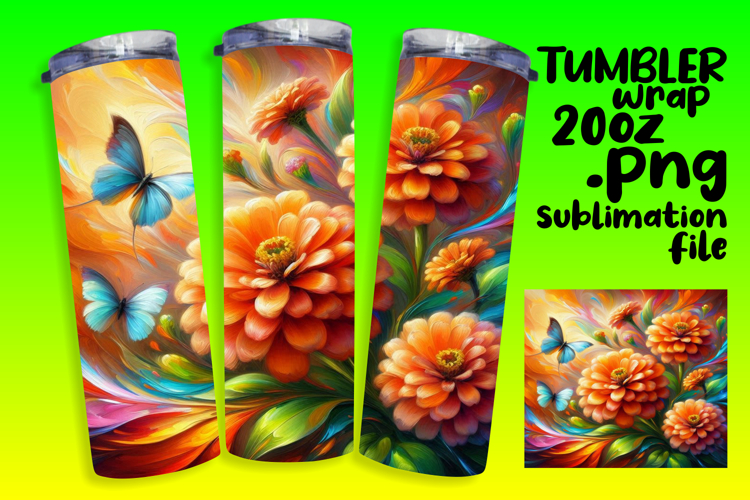 ARTISTIC 20oz Tumbler Wrap for Custom Gifts , Flowers