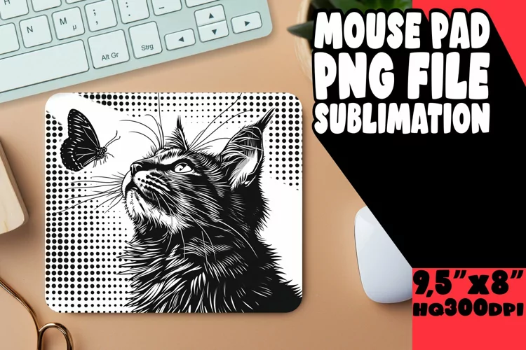 Adorable Feline Sublimation Design