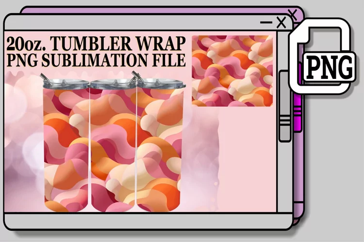 Bold Inflated Pattern Tumbler Wrap Series