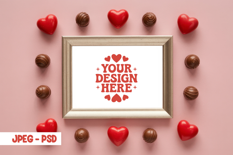 Valentine Minimal Mug PSD JPEG Mockup