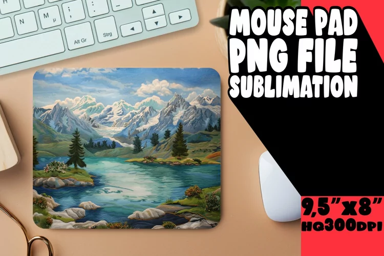 Stunning 3D Landscape Sublimation Mouse Pad