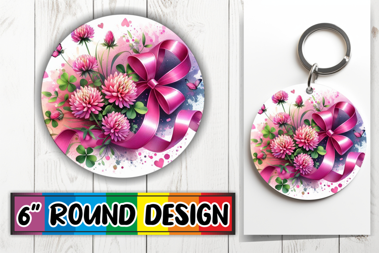 Blissful Round Coasters for Gifts, Flowers