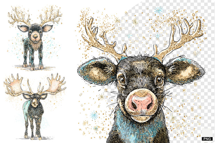Doodle Style Christmas Clipart example image 1