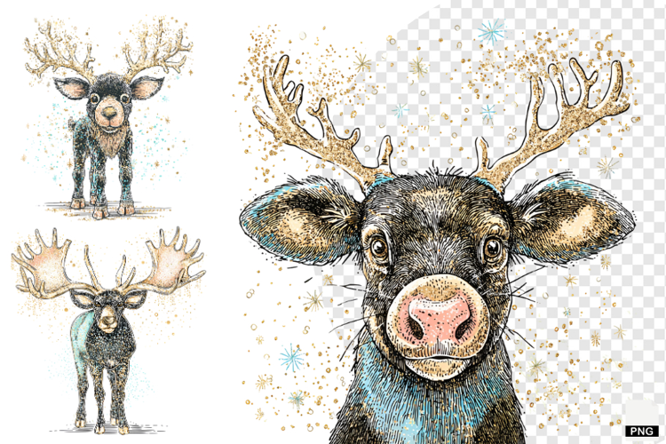 Doodle Style Christmas Clipart