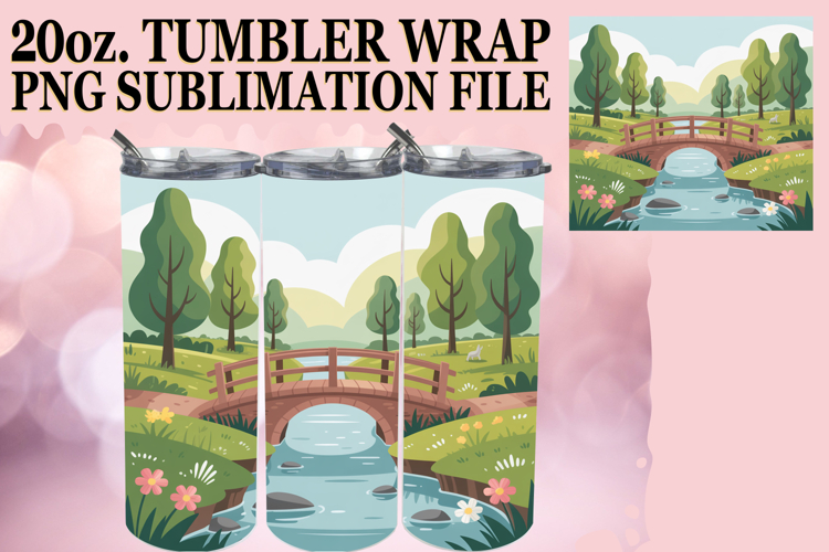 ENCHANTING VIBES 20oz TUMBLER WRAP, Spring