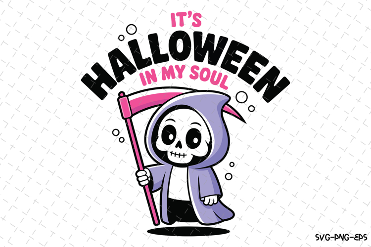 It's halloween in my Soul Svg | Halloween Svg | Svg Cut File example image 1