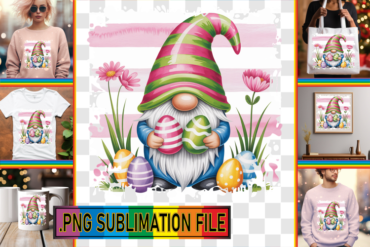 Sweet TSHIRT PNG Art Ideas, Easter Gnomes