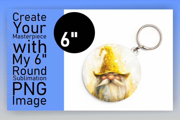 Magical Marvels: Watercolor Gnome Circle Design Design