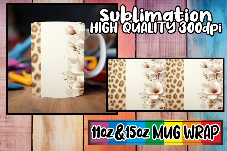 Vibrant souls sublimation print wrap, Leopard Prints