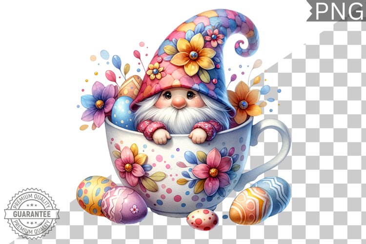 Easter Gnome Sublimation - Clipart PNG Design