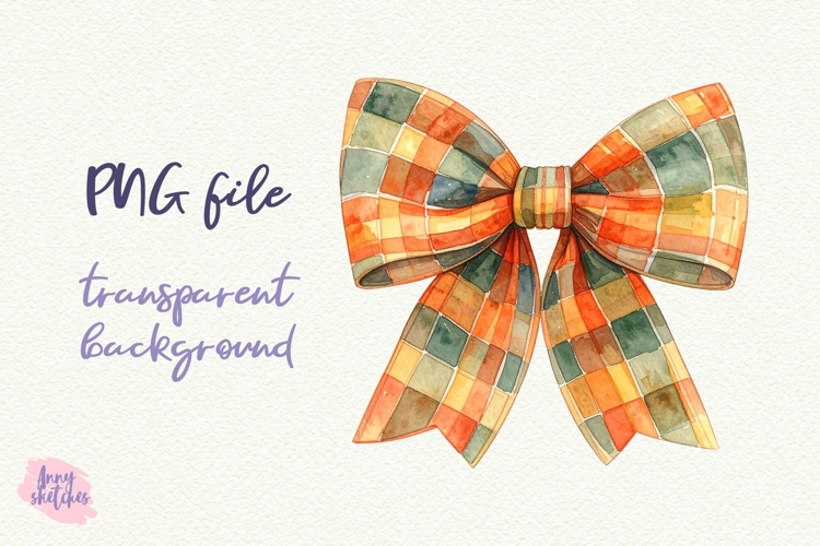 Gingham Bow Cottagecore Clipart Sublimation Baking PNG