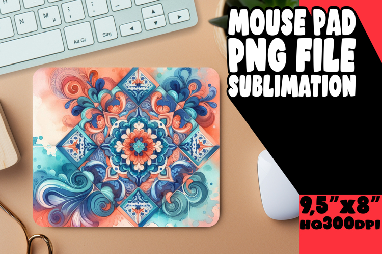 RADIANT MOUSE MAT PNG INSPIRATION, Watercolor Patter