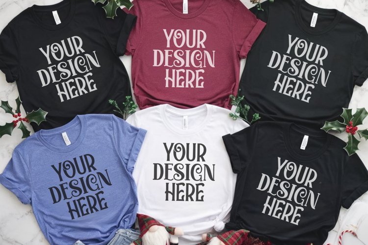 Christmas Family Matching Group T-Shirt Mockup