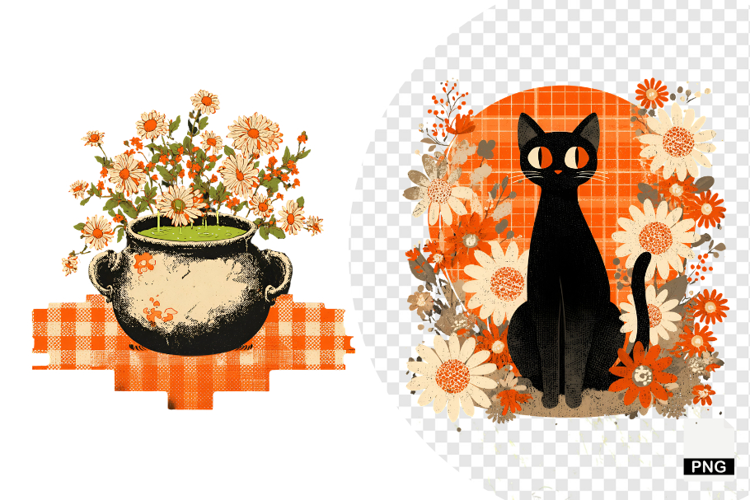 Retro Halloween Clipart