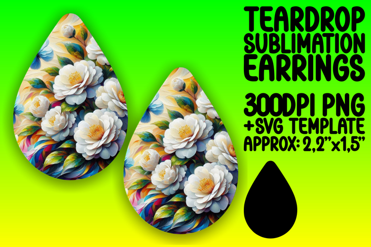 Elegant Teardrop Design for Crafting , Flowers