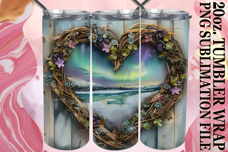 Heartwood Horizon Tumbler Wrap Sublimation - 20oz
