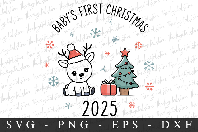 Babys First Christmas 2025 Svg | Christmas svg