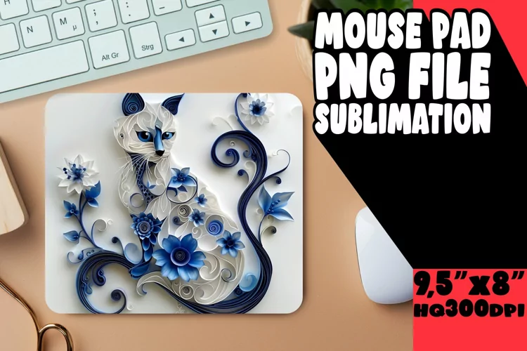 Whisker Wonderland 3D Mouse Pad - Cat Lover
