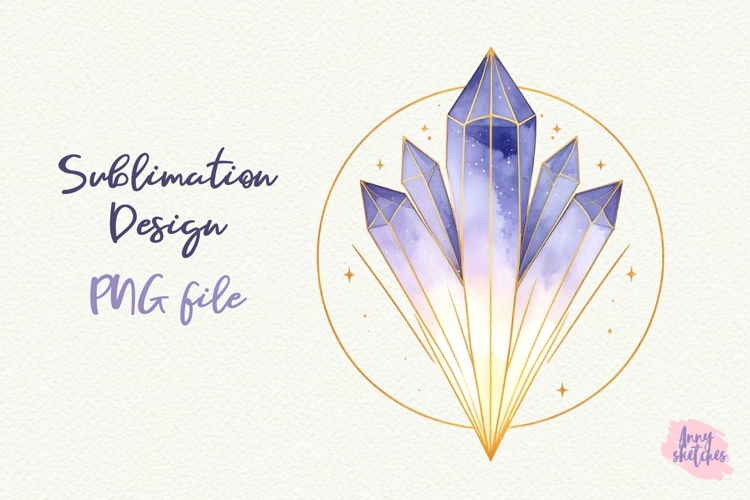 Crystal Shard Cluster Sacred Geometry Clipart Celestial PNG
