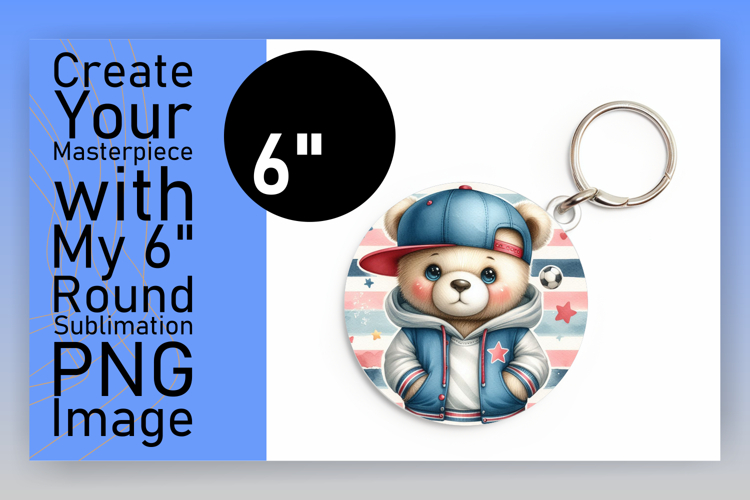 Lovely Round Design for Coasters , Teddy Bear