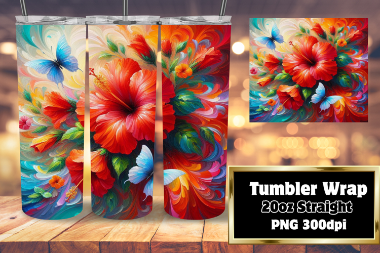 GLAMOROUS 20oz Tumbler Design for Personal Use , Flowers