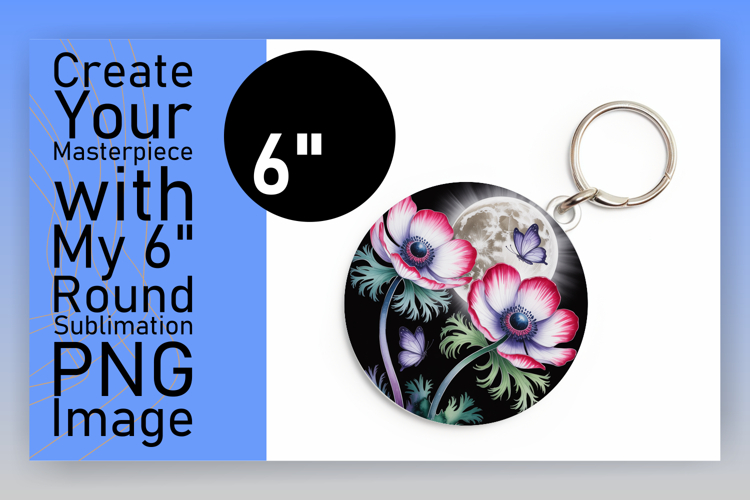 Cute Flamingo with Flowers Round Design PNG