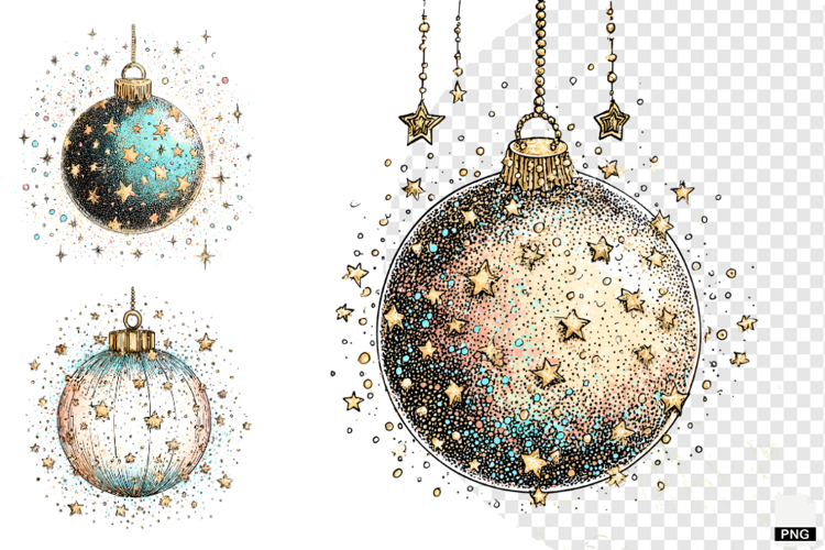 Doodle Style Christmas Clipart