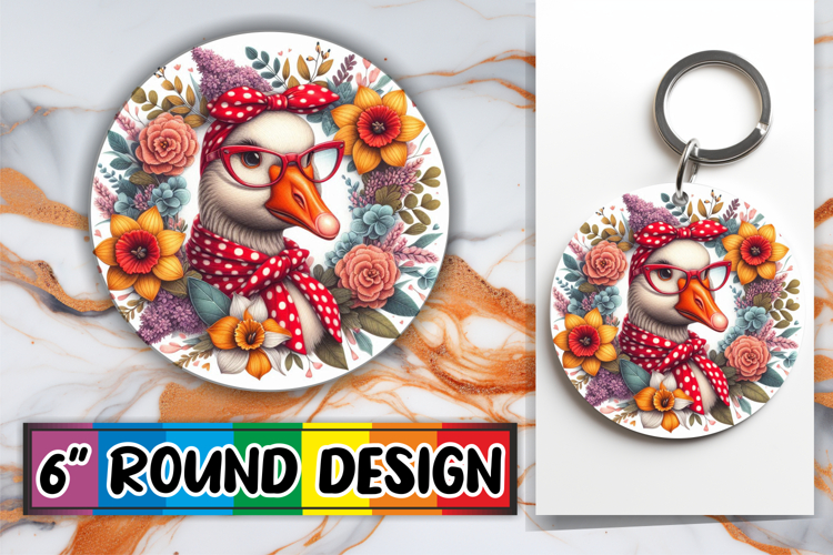 Joyful Circle Keychains for Gifts, Cute Animals