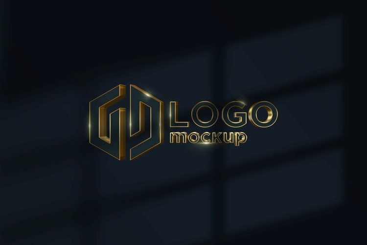 Luxury Gold Logo Mockup Template