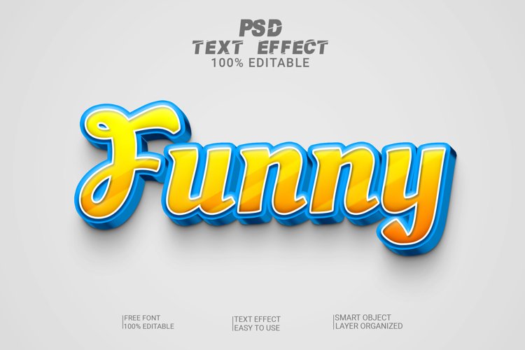 Funny 3d Editable Text Effect Style example image 1