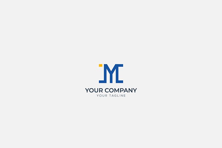 simple monogram ML logo simple example image 1