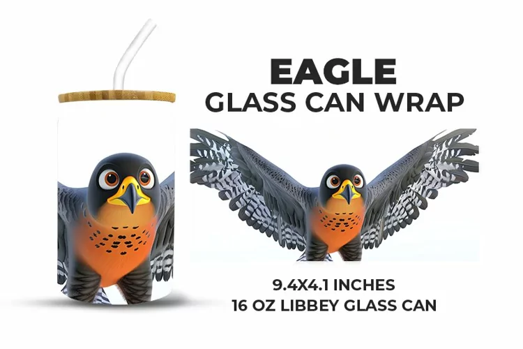 Eagle Glass Can Wrap