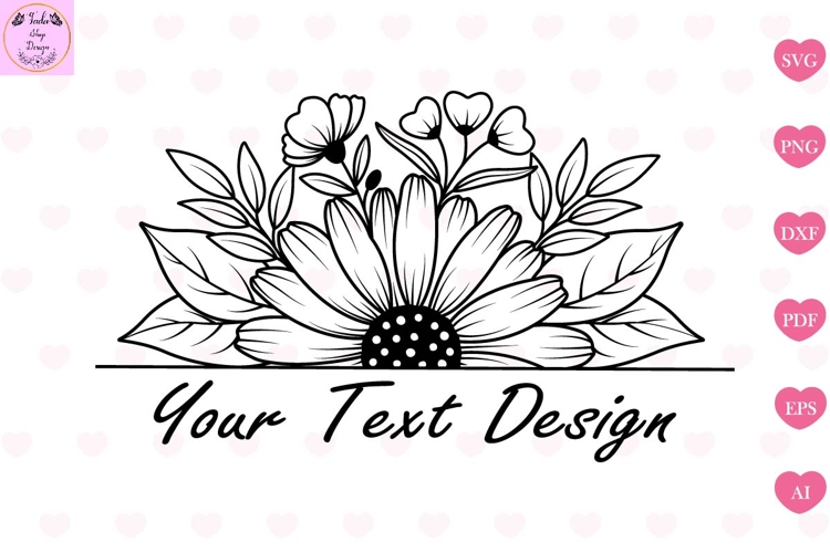 Flower Monogram Svg, Flower Svg