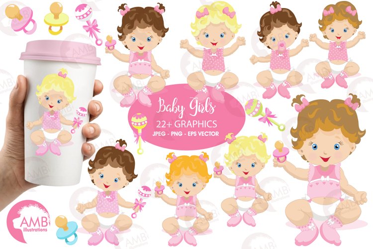 Baby Girl Clipart Image 19