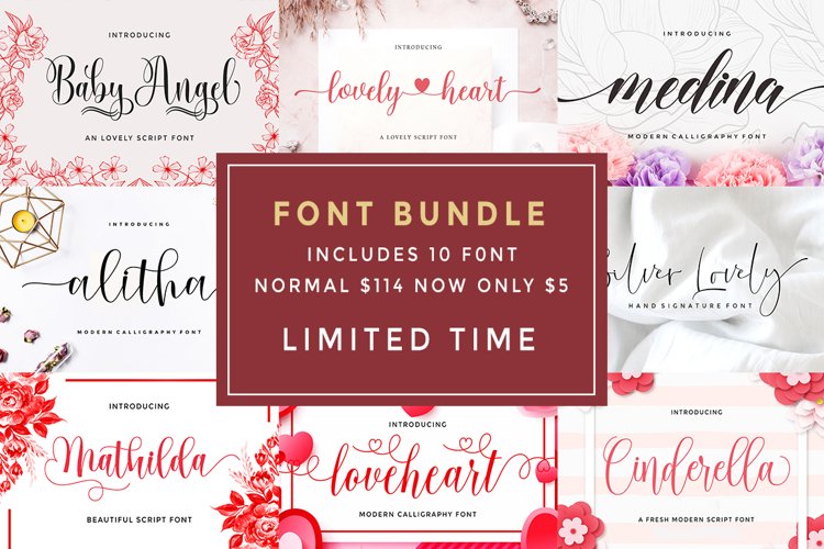 Font Collection Bundle example image 1