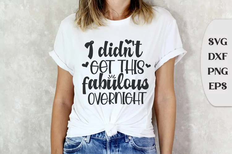 I Didn't Get this Fabulous Overnight, Sassy Quote Svg