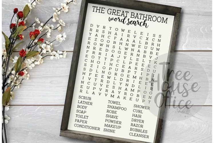Forget Your Phone Funny Bathroom Word Search SVG PNG JPEG