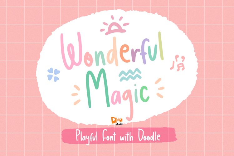 Wonderful Magic - Playful Handwritten Font example image 1