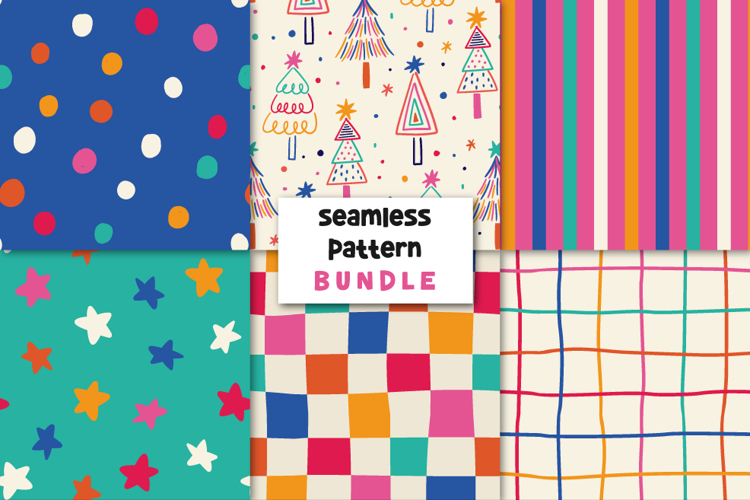 Christmas Pattern Christmas Digital Papers.