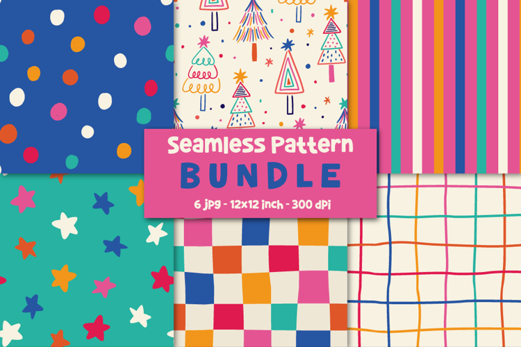 Christmas Pattern Christmas Digital Papers. example image 1